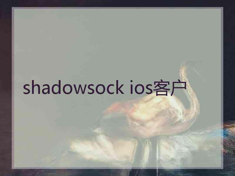 shadowsock ios客户