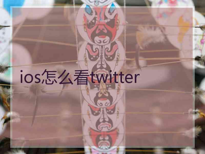 ios怎么看twitter