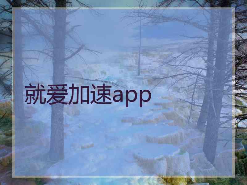 就爱加速app