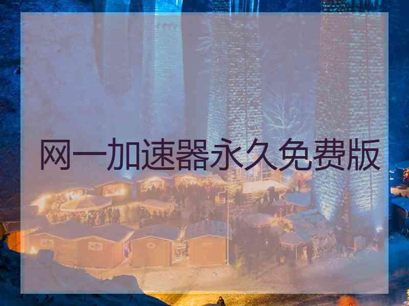 网一加速器永久免费版