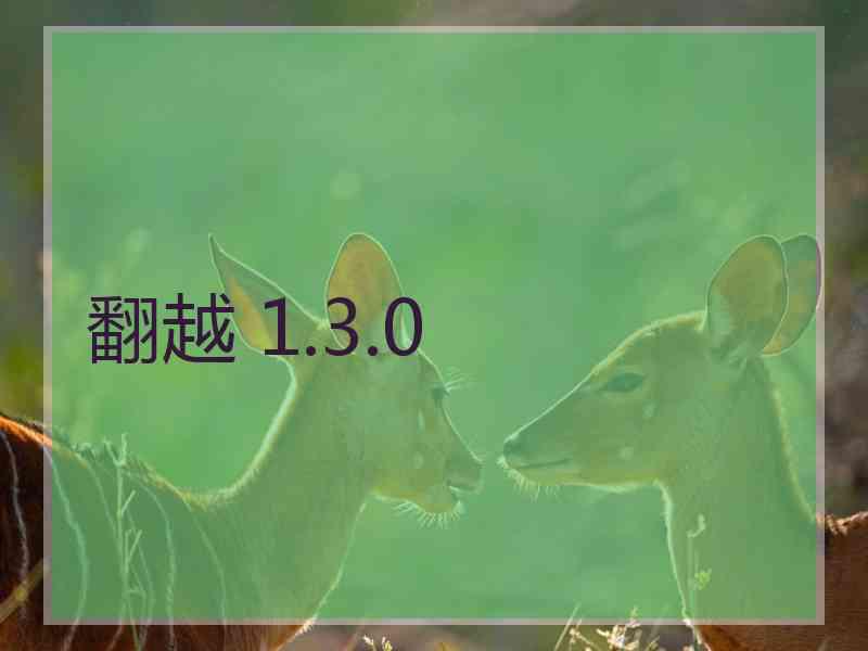 翻越 1.3.0