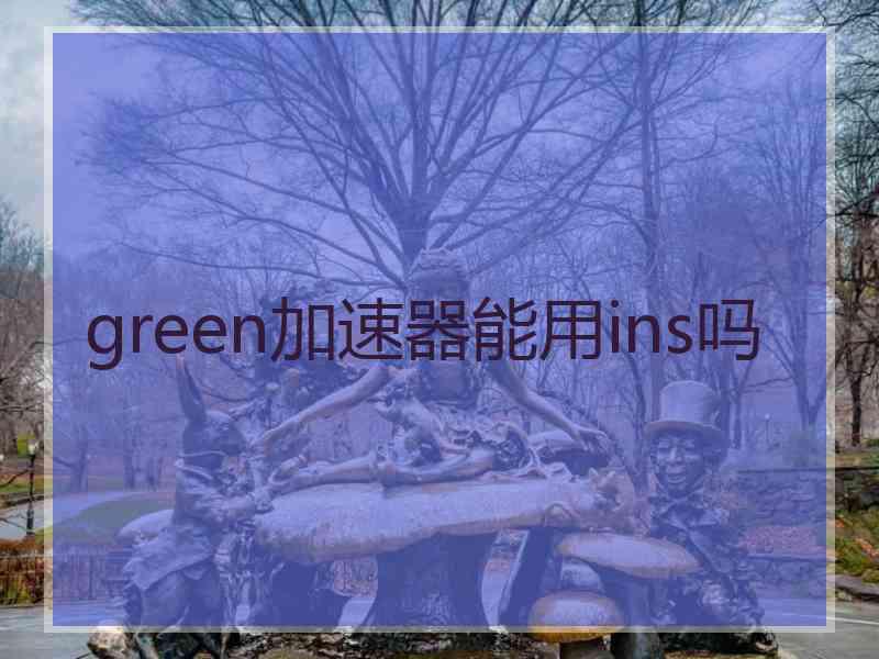 green加速器能用ins吗