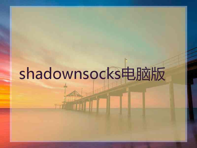 shadownsocks电脑版