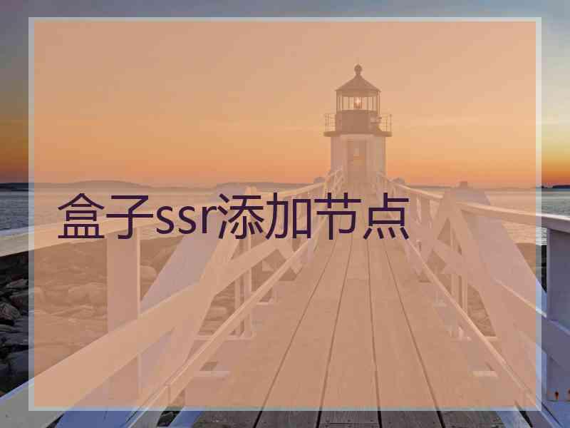 盒子ssr添加节点