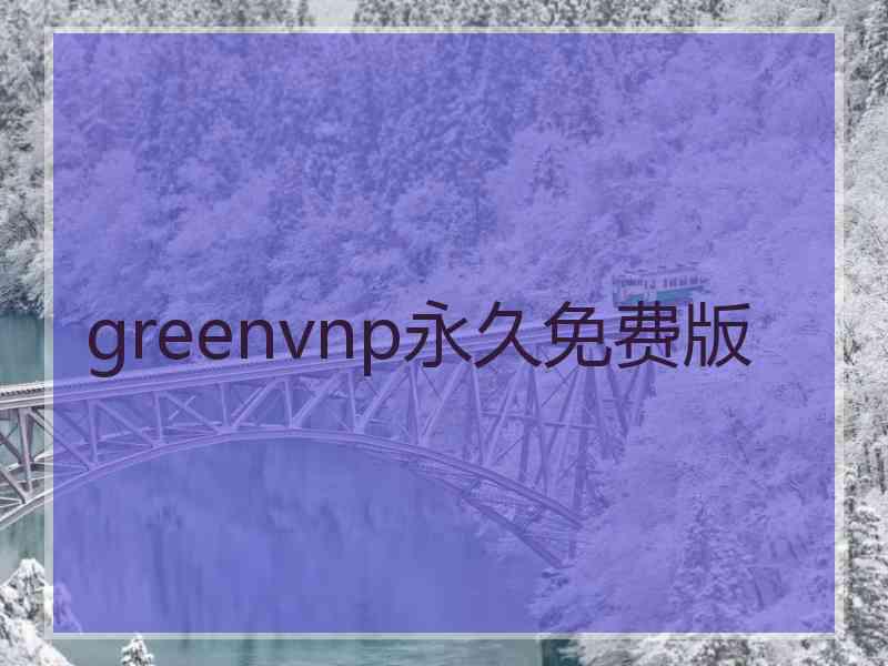 greenvnp永久免费版