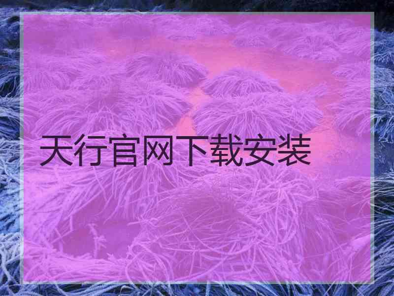 天行官网下载安装