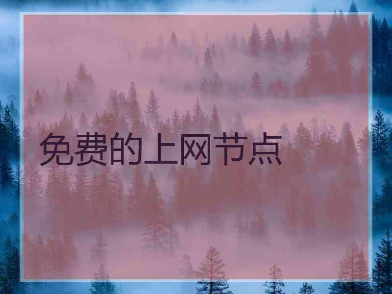 免费的上网节点