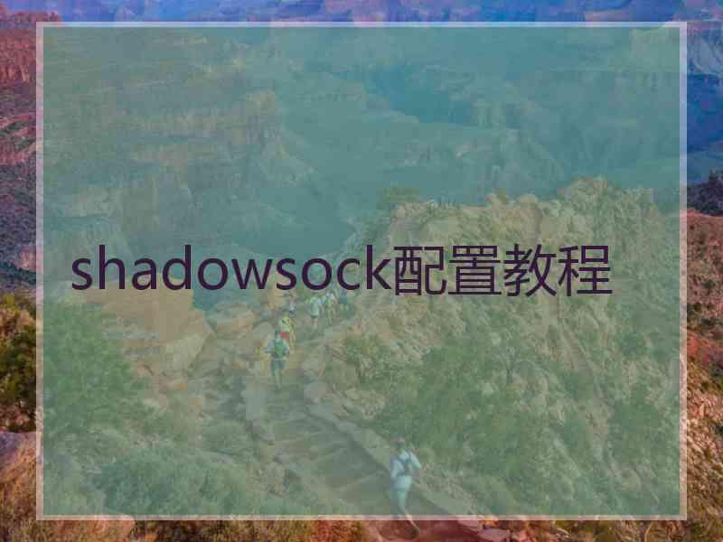 shadowsock配置教程